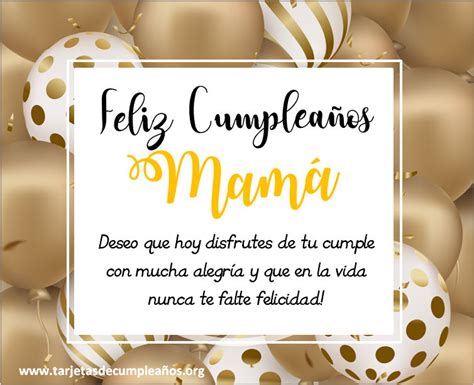 Tarjetas De Cumpleaños Para Mamá Imágenes Con Frases 🎂 🎉