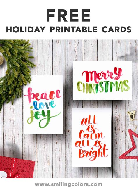 Free Printable Holiday Cards That You Can Download And Print Now