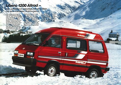 The subaru sumo, known as the libero in european markets except the uk, iceland, and sweden, and as the domingo in the japanese market, is a cabover microvan produced from 1983 to 1998. Subaru Libero Bus (E10,E12) 1.2i (54 Hp)
