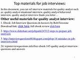 Images of Management Analyst Interview Questions And Answers