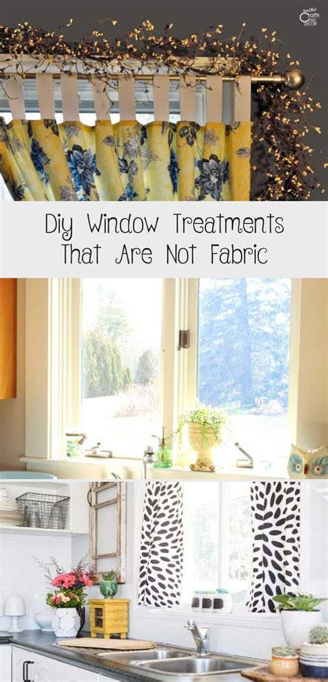 Diy Window Treatments That Are Not Fabric Rustic Crafts And Chic Decor