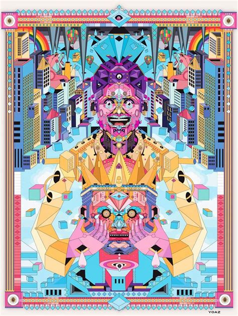 The Trendy Psychedelic Illustrations Of Yoaz Psychedelic Art Art
