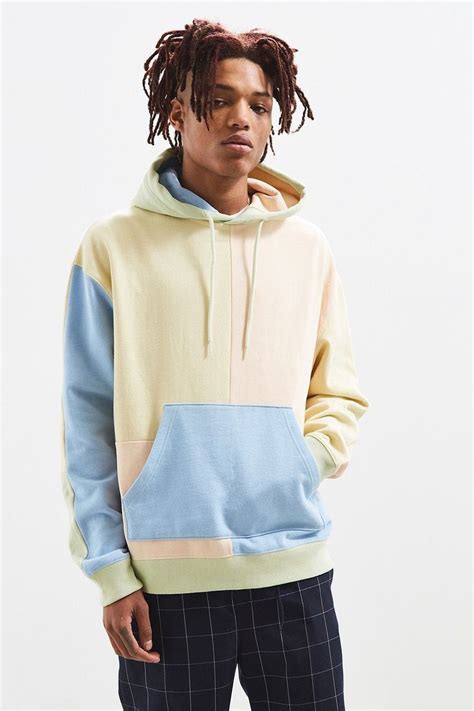 Urban Outfitters Uo Colorblocked Hoodie Sweatshirt Xl Herenmode