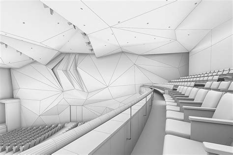 Theater Interior 1200 Seats High Quality 3d Architecture ~ Creative