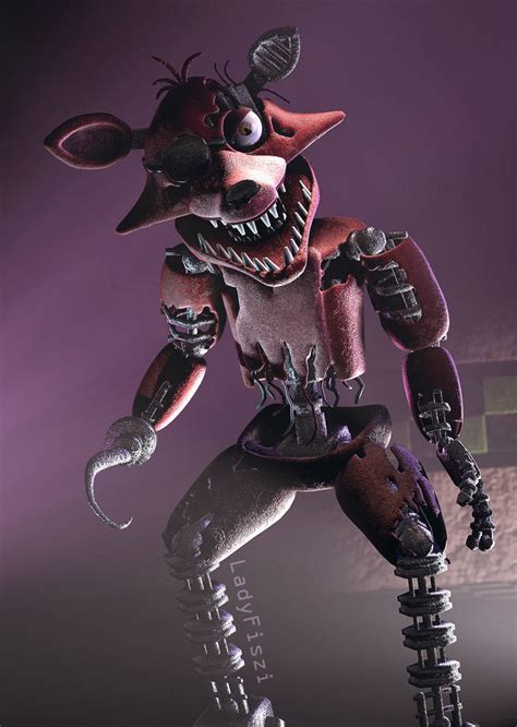 Withered Foxy By Ladyfiszi On Deviantart