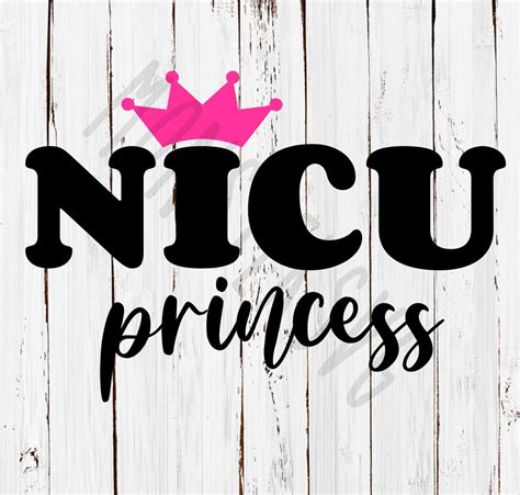 Nicu Princess Svg Png  Digital File Diy Baby Shower T Etsy