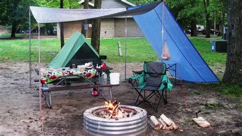 Campsite Setup Camping Technique
