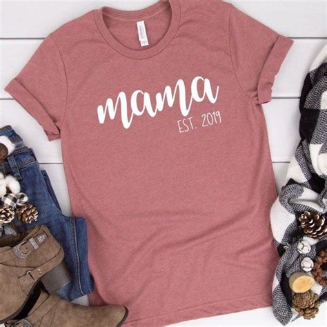 Etsy uk gifts for mum. Mama Established Shirt, Christmas gift for Mom, mom life ...