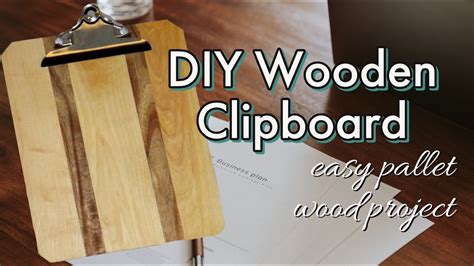 How To Make Your Own Clipboard Easy Diy Project With Scrap Wood Youtube