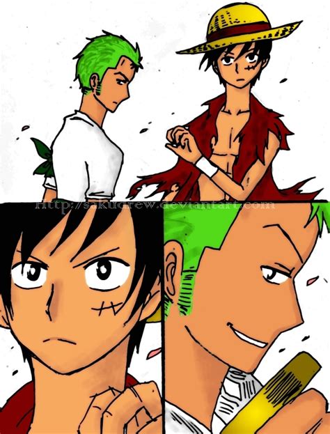 Monkey D Luffy Y By Narusailor On Deviantart Roronoa Zoro Anime One