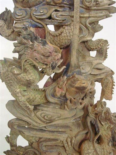 #shigeo toya #wood #wooden #wood working #wood sculpture #wood installation #installation #sculpture #beige. 19th c. heavily carved Japanese wood sculpture