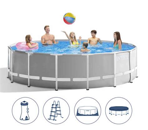 Intex Prism Frame Swimming Pool About Ground Pool 457x122 Cm Complete