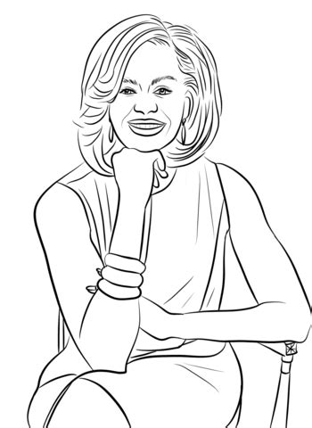Us president franklin d roosevelt coloring page. Dibujo de Michelle Obama para colorear | Dibujos para ...