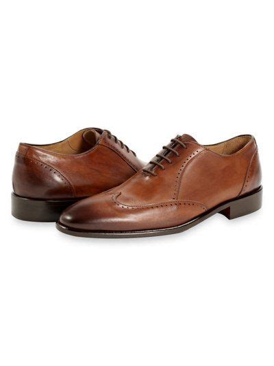 Italian Leather Wingtip Oxford From Paul Fredrick Dress Shoes Men