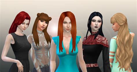 Mystufforigin Long Hair Pack 7 ~ Sims 4 Hairs