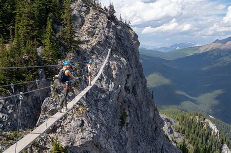 Via Ferrata In Banff National Park Summitteer Tour Intermediate To
