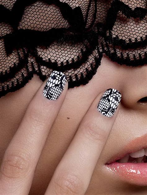 20 Fashionable Lace Nail Art Designs Hative
