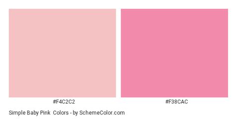 Simple Baby Pink Color Scheme Monochromatic
