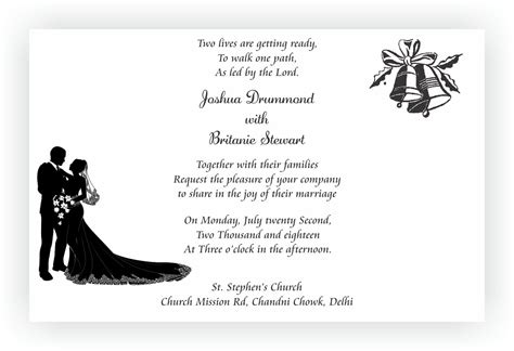 Browse our elegantly designed christian wedding cards collection, starting at just rs. Christian Wedding Invitation Wordings - CHOCOCRAFT