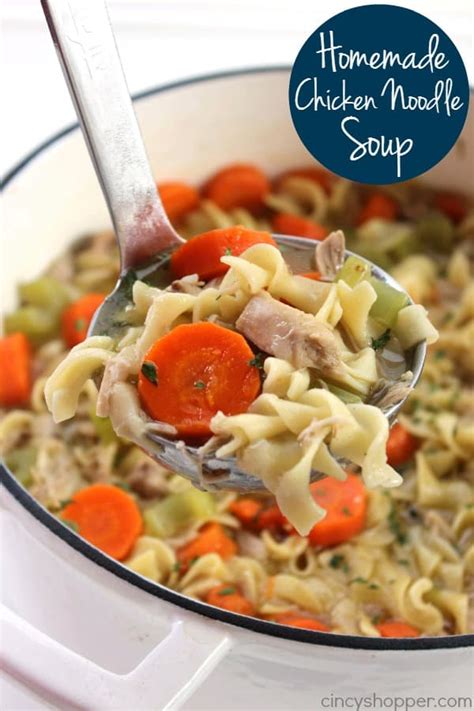When we're sick, there's only one thing we crave: Homemade Chicken Noodle Soup - CincyShopper