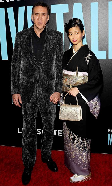 Nicolas Cage And Pregnant Wife Riko Shibata At Nyc Movie Premiere