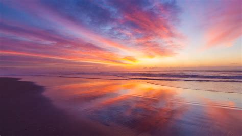 5120x2880 Stunning Beach Sunrise 5k 5k Hd 4k Wallpapersimages