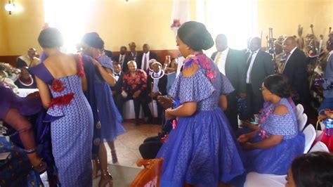 Ndebele And Sotho Nation Singing In The Church King Makhosoke Wedding