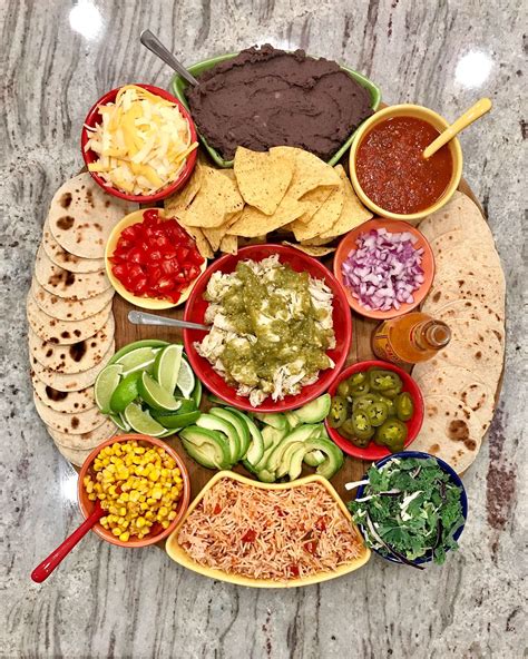 Build Your Own Chicken Taco Board By The Bakermama Mexican Food