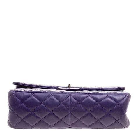 Chanel Purple Quilted Leather Reissue 255 Classic 226 Flap Bag For