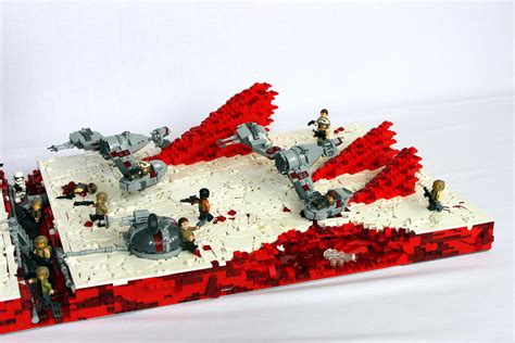 Lego Star Wars Modell Zeigt Schlüsselszene Aus Die Letzten Jedi