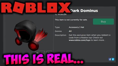 You can get this promo toy code from getting a. Dominus Roblox Code - List Of Free Items On Roblox - 2020 - SRC - Insurance, Credit Cards ...