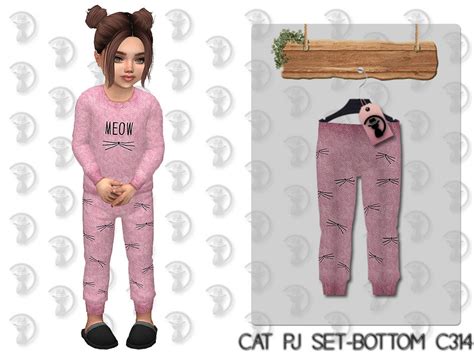 The Sims Resource Cat Pj Set Bottom C314