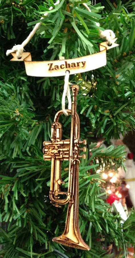 Trumpet Personalized Christmas Ornament Etsy