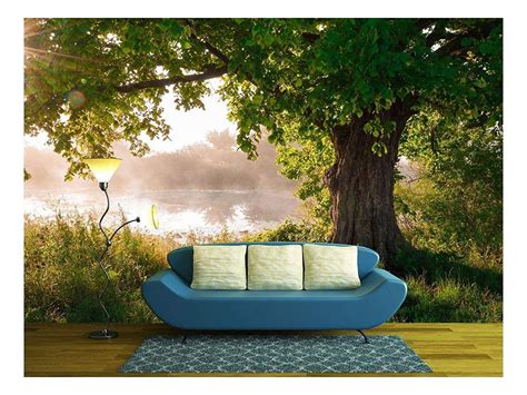 Wall26 Oak Tree In Full Leaf In Summer Standing Alone Removable Wall Mural Self Adhesive