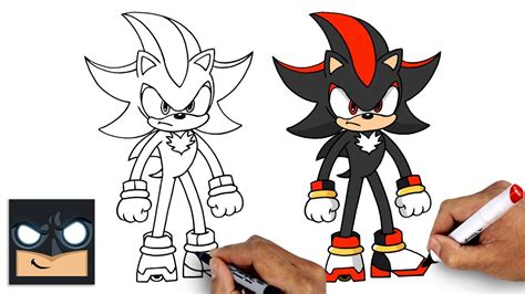 How To Draw Shadow The Hedgehog Youtube Studio Art Tutorial Youtube