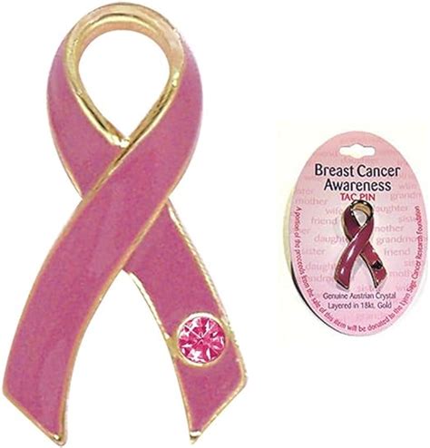 Breast Cancer Awareness Pink Ribbon Tac Pin Clothing