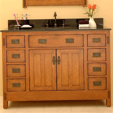 Moreover, in a mix with large and small drawers, it will help the homeowners arrange all sorts of things. Mission Style Bathroom Vanities | Bathroom vanity ...