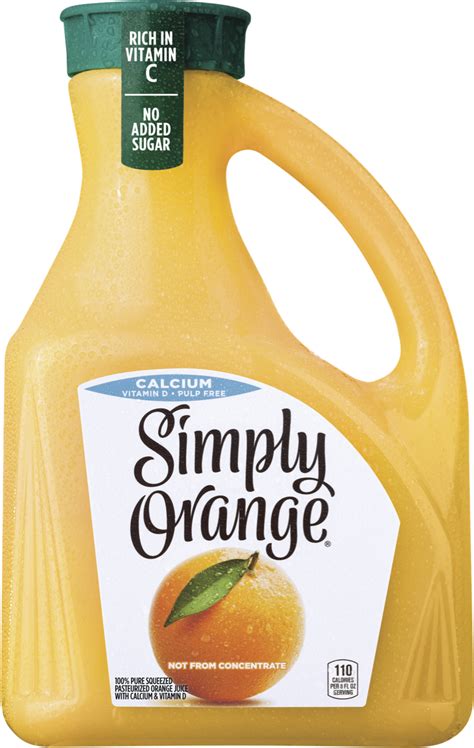 Simply Orange Simply Orange With Calcium 100 Juice 89 Ounces 89