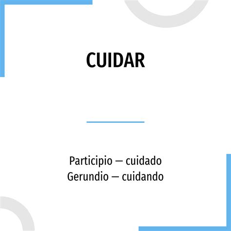 Conjugation Cuidar 🔸 Spanish Verb In All Tenses And Forms Conjugate