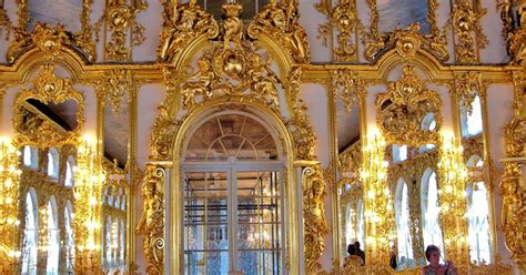 Rococo Style In Catherine Palace Near Saint Petersburg Russia