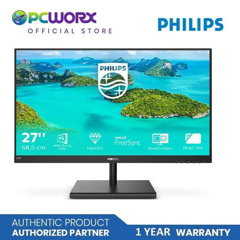 Philips 275e1s 27 Inch Ips Qhd 2k 75hz W Led Monitor Philips Monitor