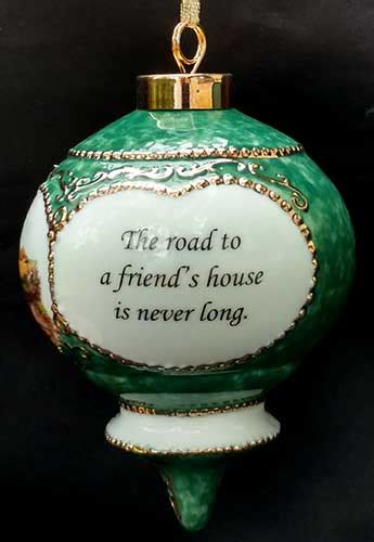 10% discount on all products! Irish Christmas Ornament - Blessing - Friend