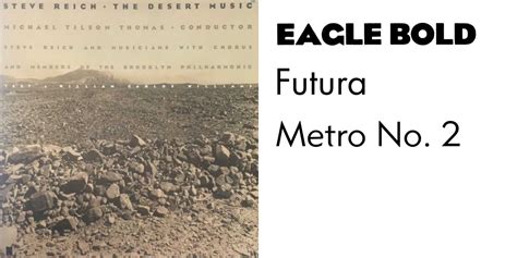 Steve Reich The Desert Music Album Art Fonts In Use