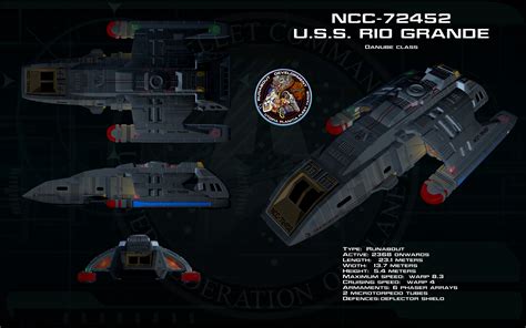 The danube class runabouts are basically oversized shuttles flown by two or three persons. Danube class ortho - USS Rio Grande by unusualsuspex on ...