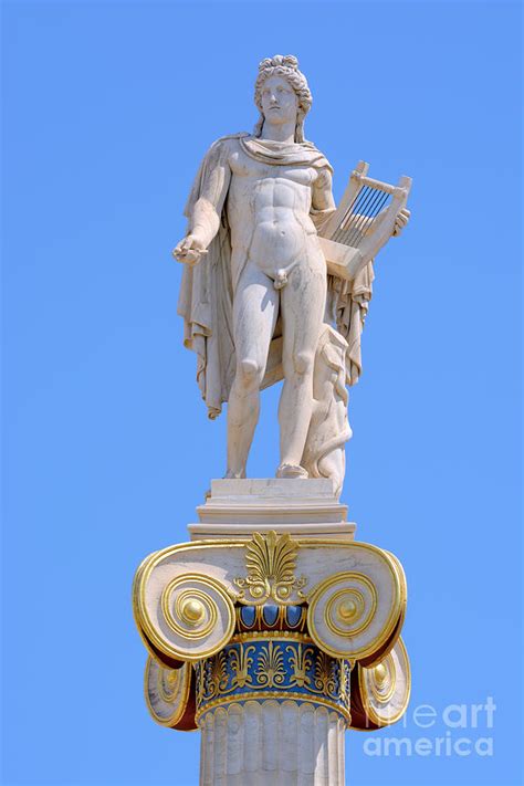 Apollo colonnade in pavlovsk park in autumn, saint petersburg, russia. Greek God Apollo Photograph by Grigorios Moraitis