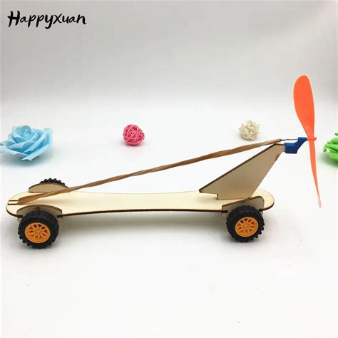 Educational Toys Toys And Hobbies Rubber Band Powered Racing Car Diy