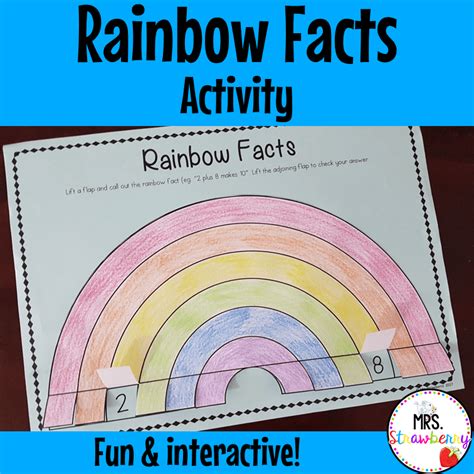 Rainbow Facts Craft Activity Mrs Strawberry