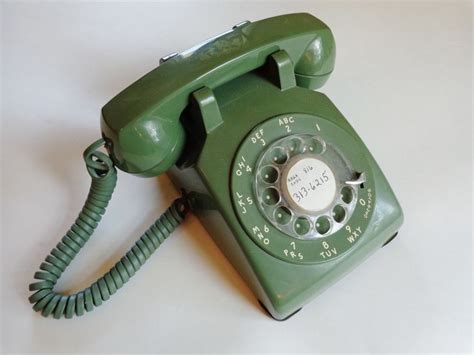 Retro Green Telephone Vintage 1960s Bell System Western Electric 30