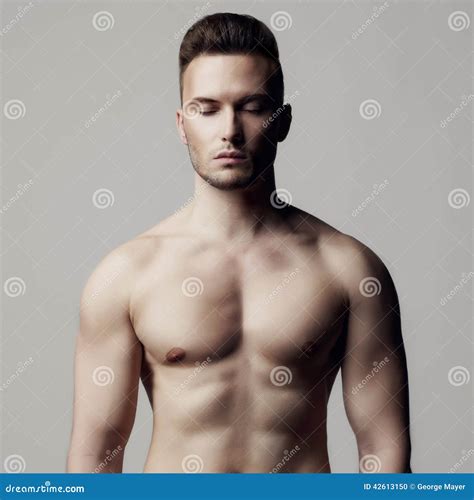 Handsome Naked Male Stock Photo Image Of Muscular Person