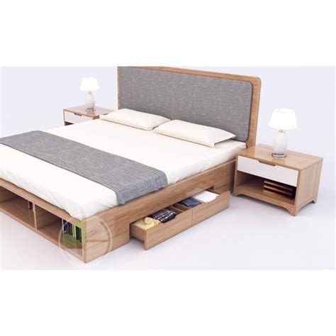 Jual Desain Furniture Ranjang Tempat Tidur Laci Minimalis Dipan Kayu